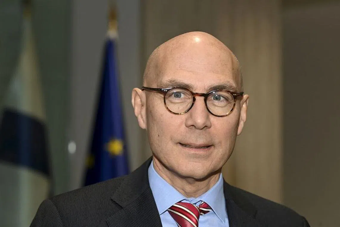UN High Commissioner for Human Rights Volker Turk is pictured during his visit in Helsinki, Finland, on December 19, 2022. Heikki Saukkomaa/Lehtikuva/via REUTERS/File Photo