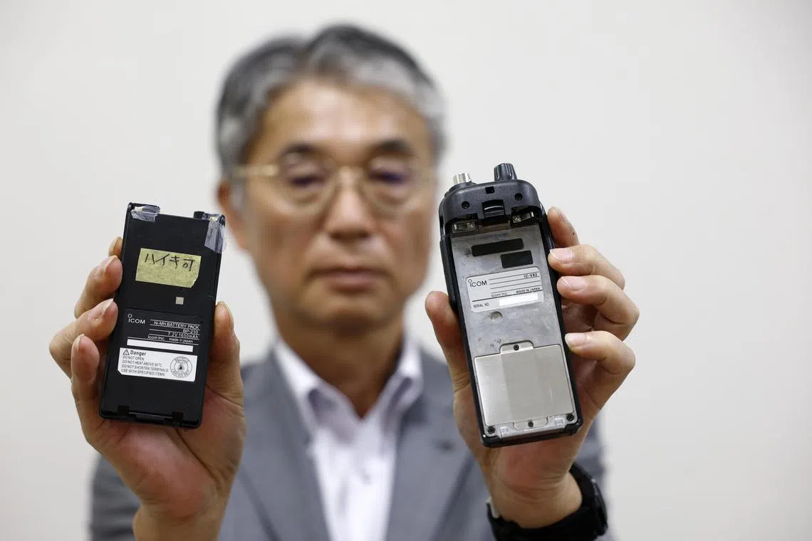 Japanese firm Icom said it had stopped producing the model of walkie-talkies reportedly used in Sept 18’s blasts in Lebanon around 10 years ago.