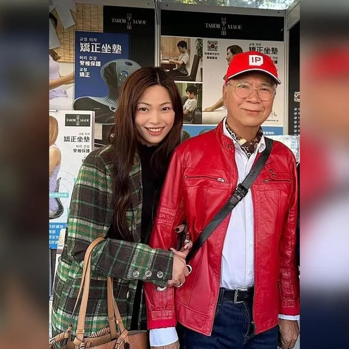 Hong Kong actor Lee Lung Kei (right) and Chris Wong, who is 36 years his junior, in happier times.