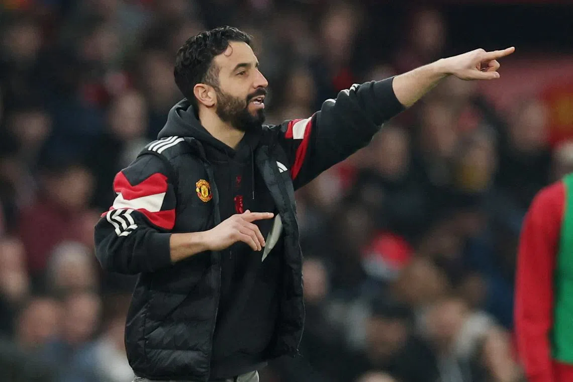 Soccer Football - Premier League - Manchester United v Arsenal - Old Trafford, Manchester, Britain - March 9, 2025 Manchester United manager Ruben Amorim REUTERS/Phil Noble
