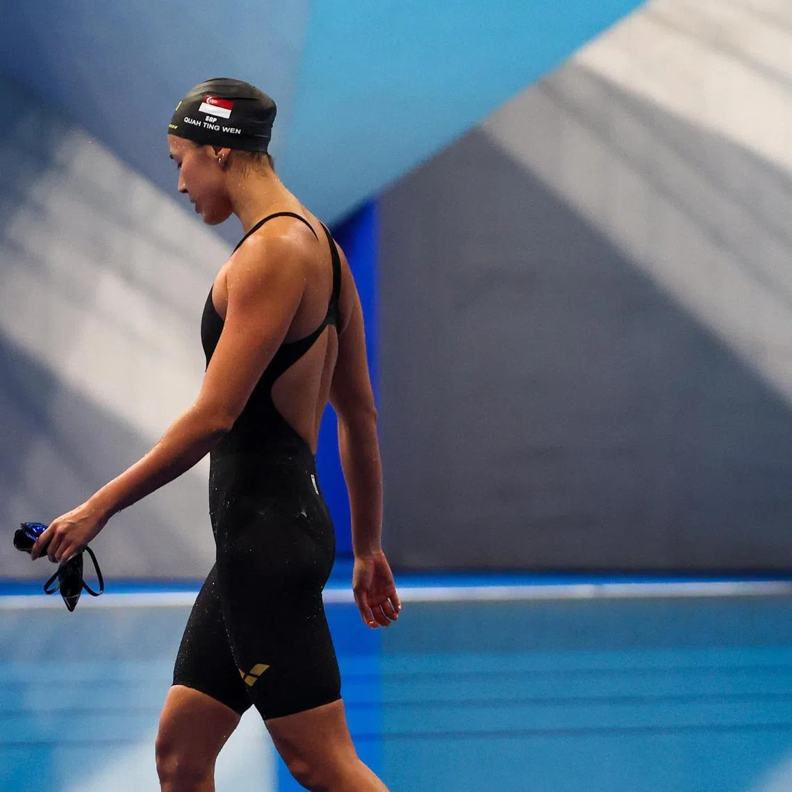 Singapore swimmer Quah Ting Wen was deeply disappointed after being replaced in the relay team for the Paris Olympics. 