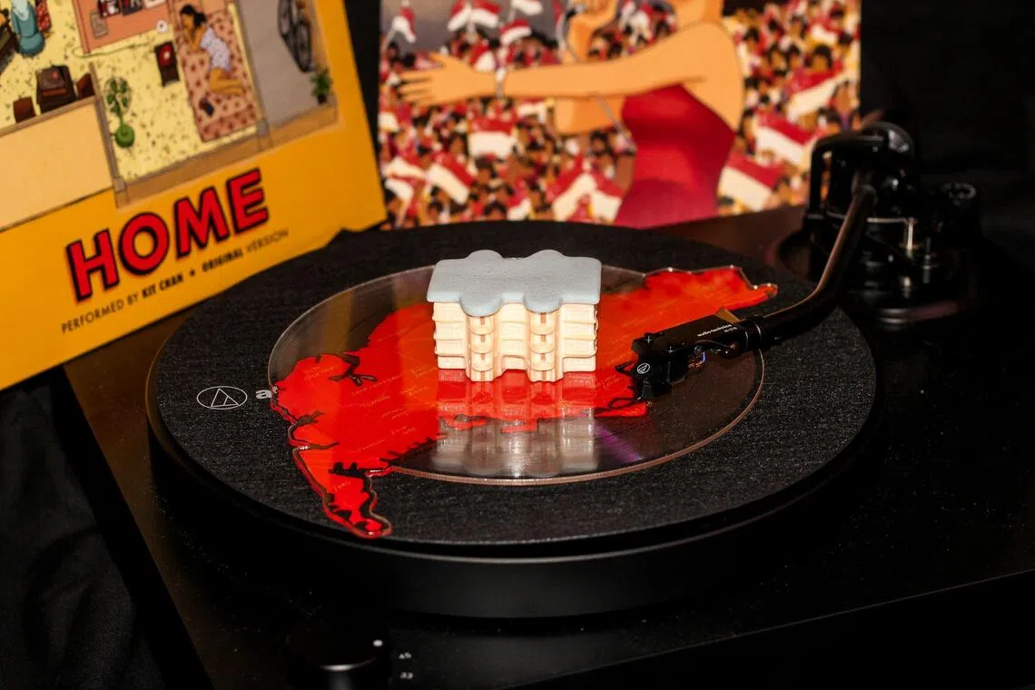 Only 61 sets of the Home vinyl record, each signed by Kit Chan, were available.