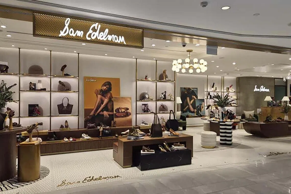 Sam Edelman's new Raffles City branch is 1,313 sq ft, with a ready stock of new designs from its Fall/Winter 2025 collection.