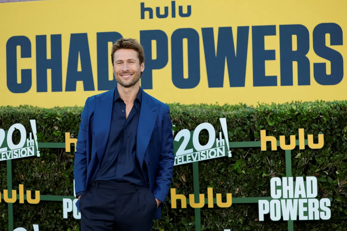 Cast member Glen Powell attends a premiere for the series 'Chad Powers' at Rose Bowl Stadium in Pasadena, California, U.S., September 25, 2025. REUTERS/Mario Anzuoni