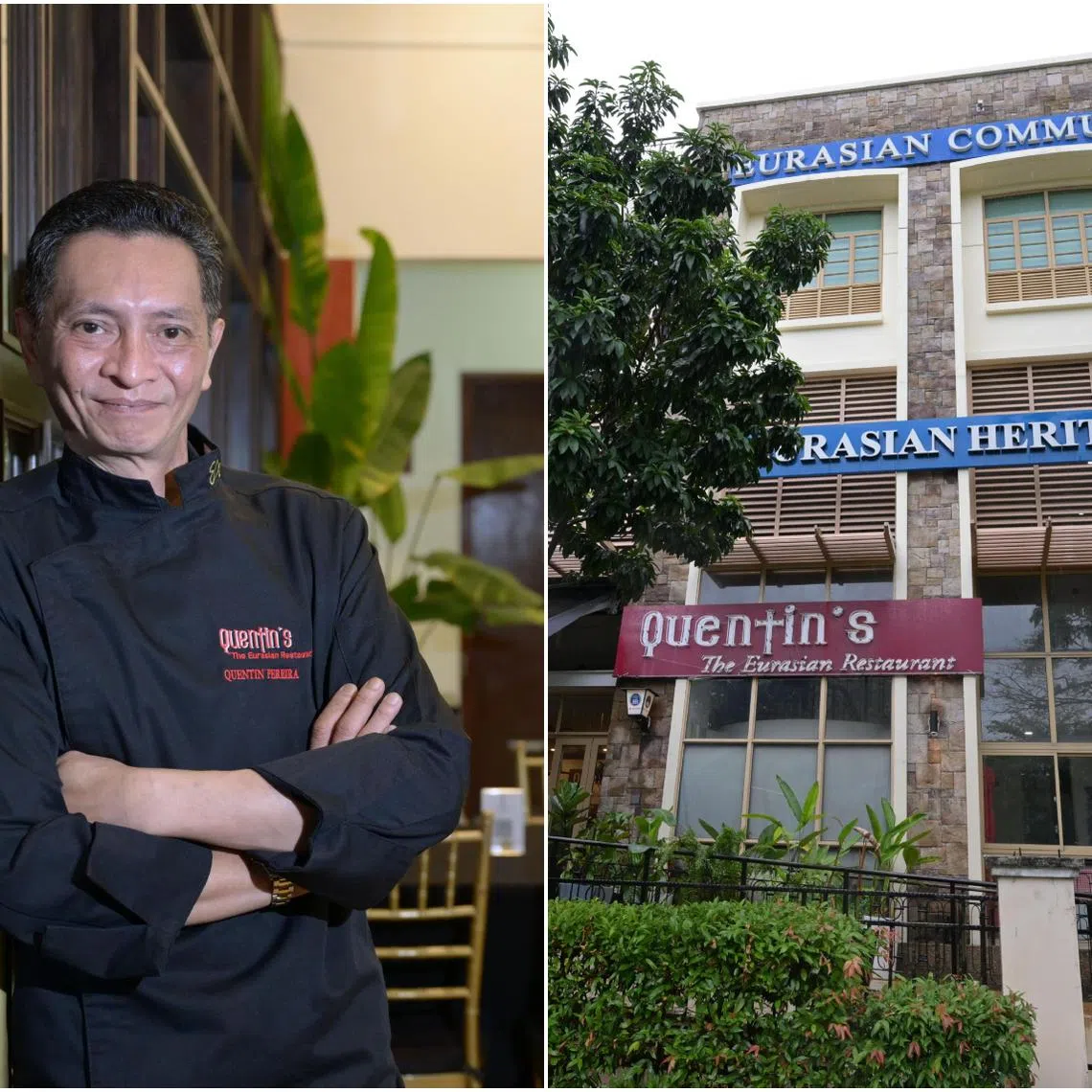 Mr Quentin Pereira opened Quentin's Eurasian Restaurant in 2007. 
