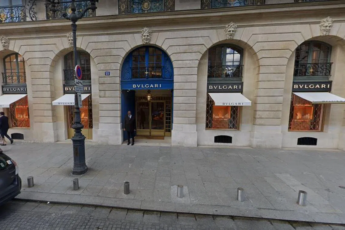 The same Bulgari store was also targeted in an armed robbery in Sept 2021.
