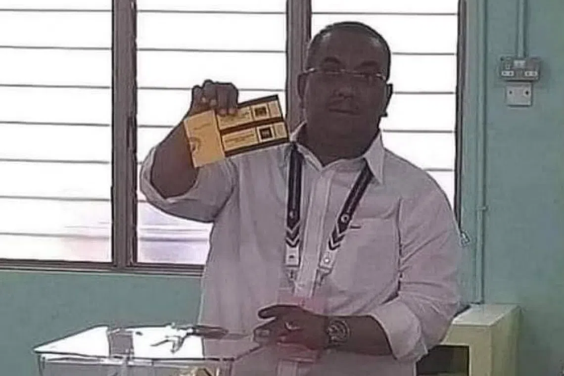 Malaysian opposition politician Sanusi Md Nor allegedly showed his marked ballot paper to the media before casting his vote.