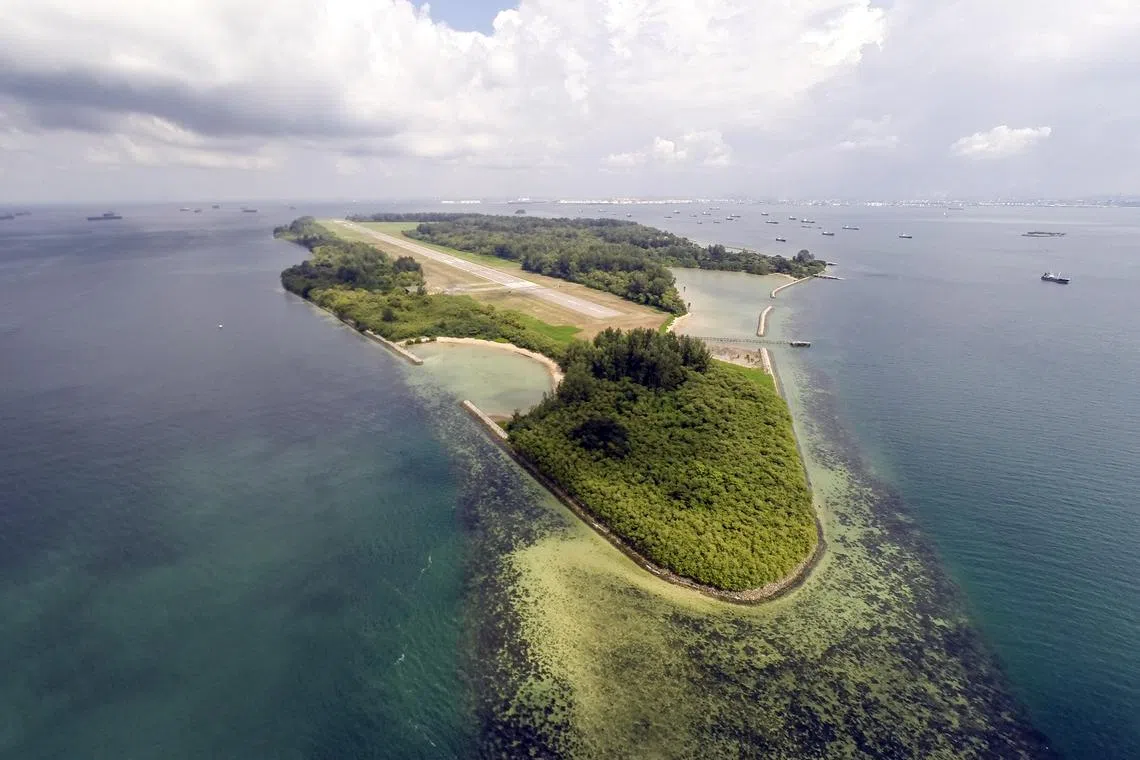 About 31.1 hectares of land - or 43 football fields - will be reclaimed on the eastern part of the island.