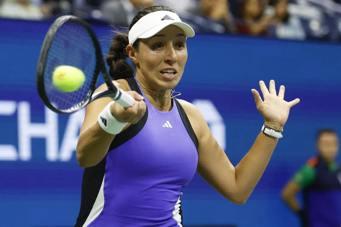 Jessica Pegula (above) defeats Iga Swiatek in their US Open clash to reach her maiden Grand Slam semi-final, while extending her streak to 14 wins in 15 matches on US hard courts this summer.