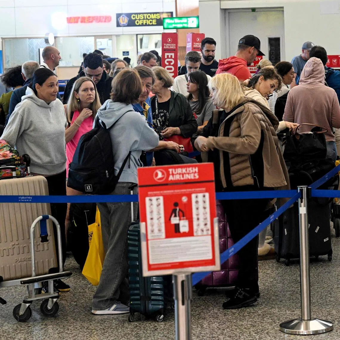 Global air travel remains severely disrupted after the war in Iran, stranding tens of thousands of passengers worldwide.