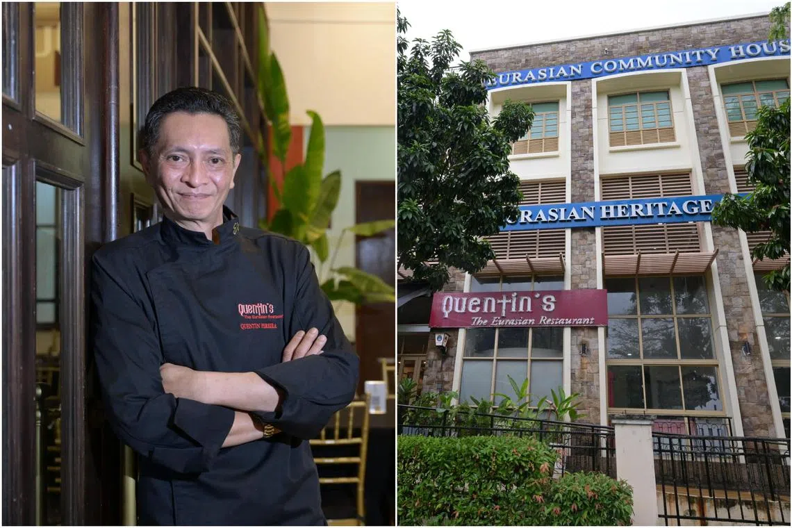 Mr Quentin Pereira opened Quentin's Eurasian Restaurant in 2007. 