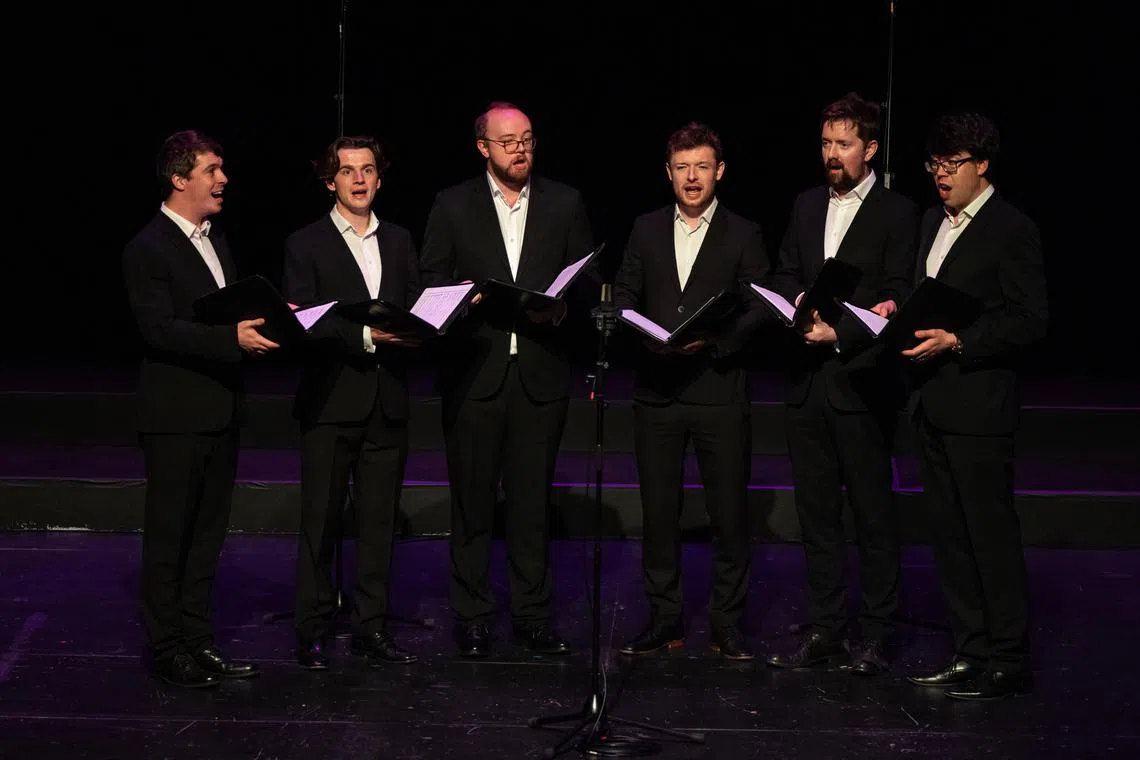The Gesualdo Six stopped in Singapore for the final leg of their first Asian tour as part of the Esplanade's Voices festival. 