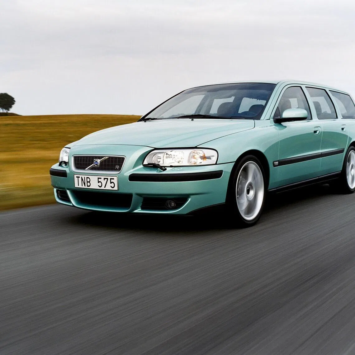 The Volvo V70 R had a tuned 2.5-litre turbocharged engine, all-wheel drive and was offered in this fetching shade of green.