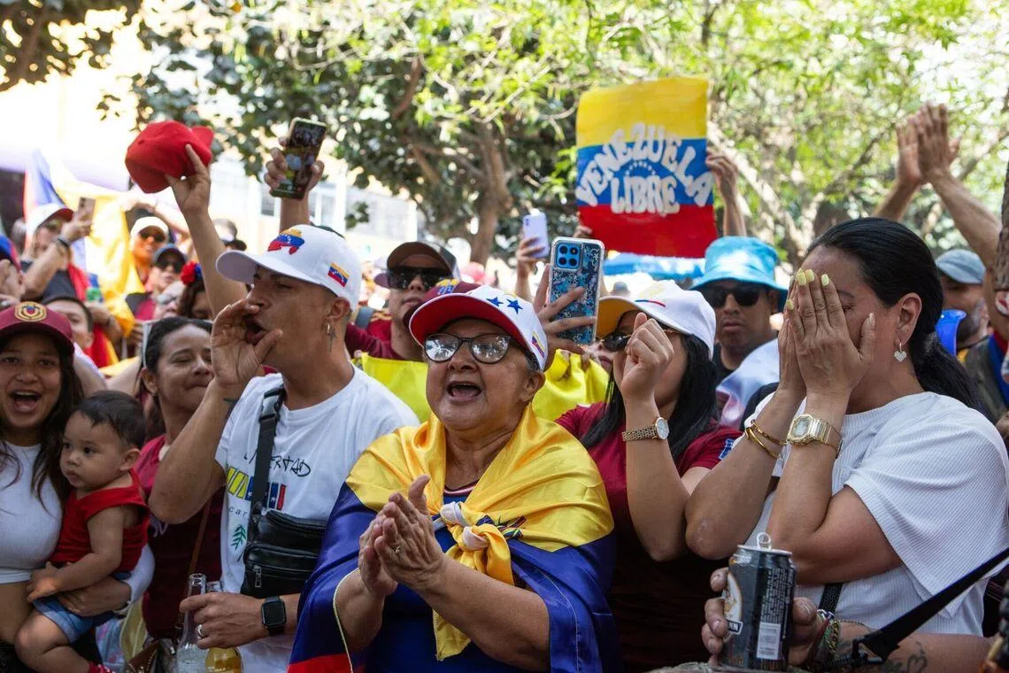Residents during a celebration in Lima, Peru, on Jan 3.