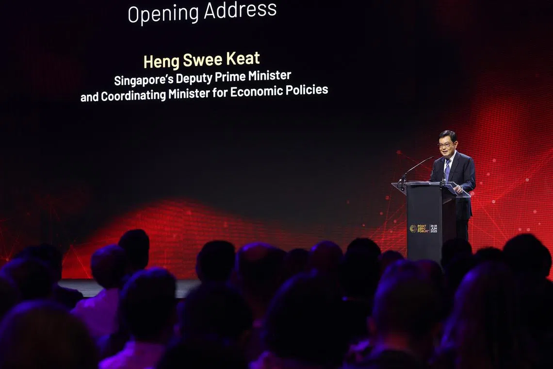 While financial technology and generative AI hold great promise, they can be exploited to cause widespread disruption, said Mr Heng Swee Keat.