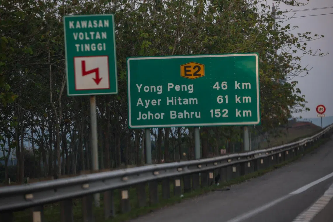 Motorcyclist on way to work in S’pore dies after being thrown off bridge in JB expressway accident