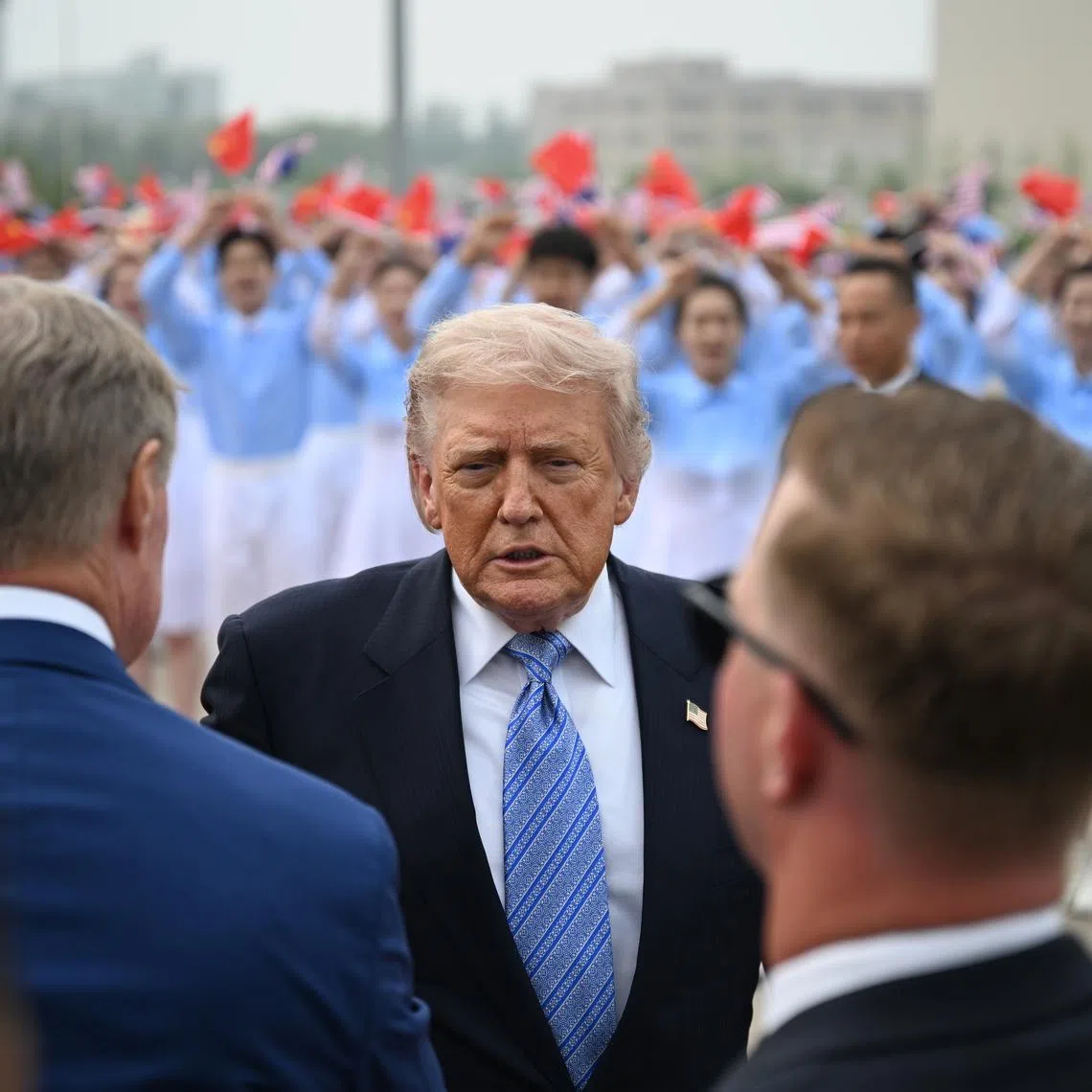 US President Donald Trump said on tariffs: “We didn’t discuss those... It wasn’t brought up.”