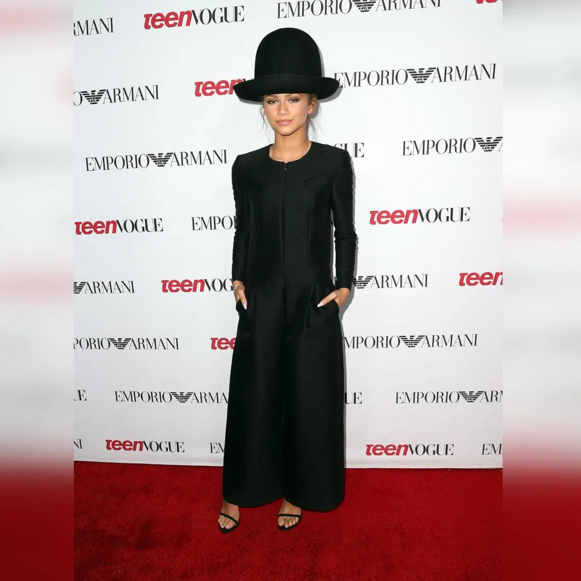 An oversized hat worn by Zendaya on the red carpet in 2014 is emblematic of the irony-laden and unserious language of the "terminally online" youth.