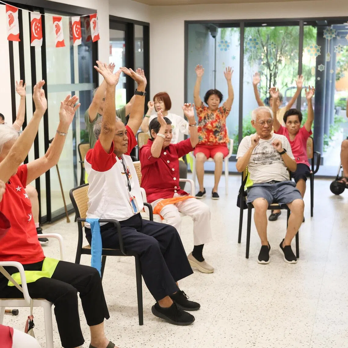The first community care apartment in Bukit Batok offers seniors with an assisted living housing option, which included activities organised for its residents.