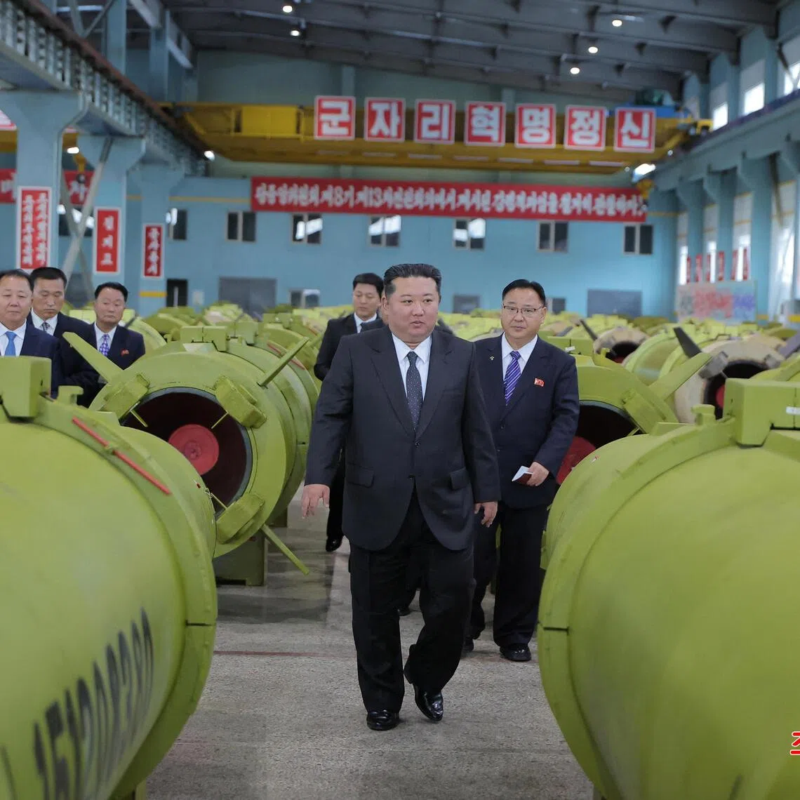 North Korean leader Kim Jong Un visits major munitions enterprises, according to state media KCNA on Dec 26.