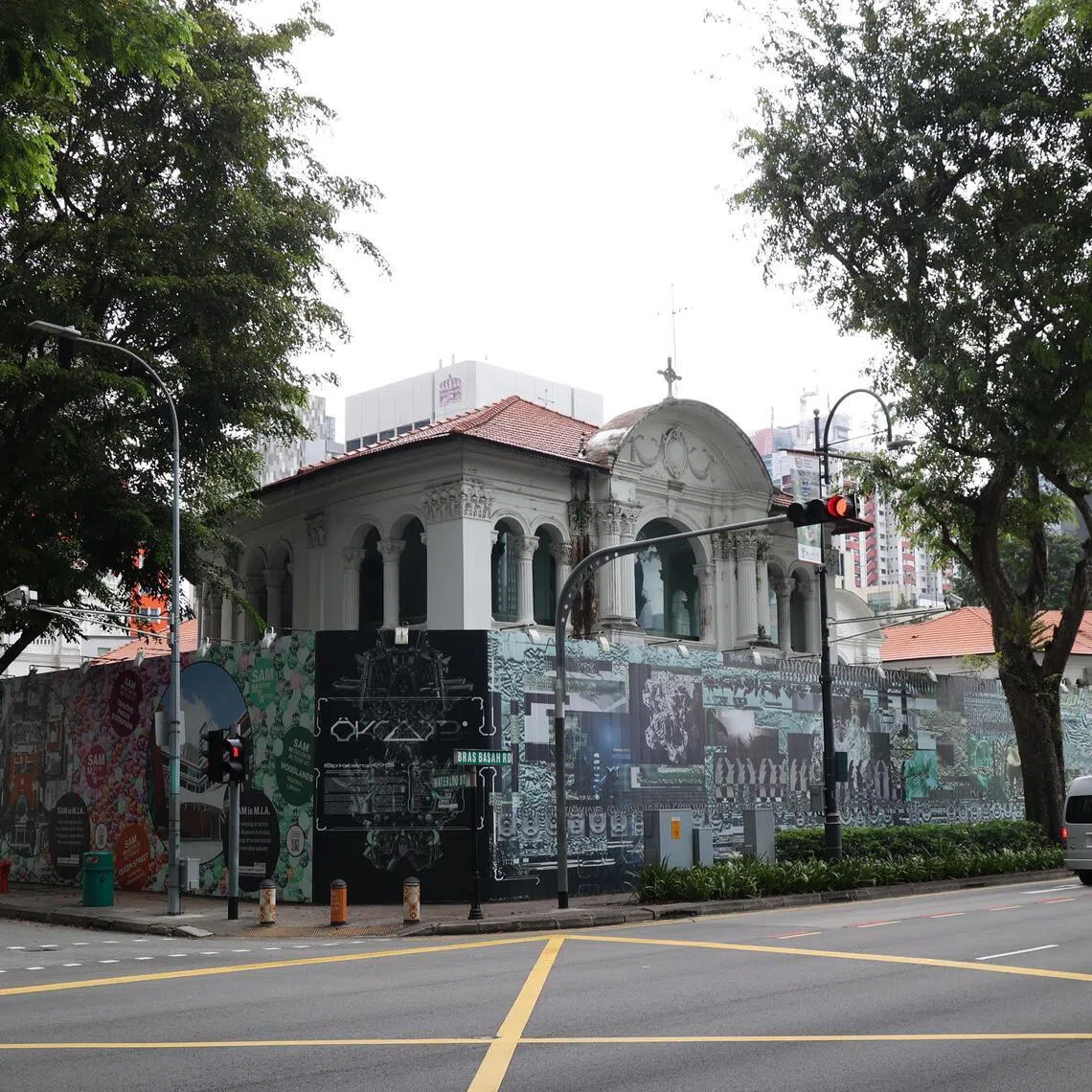 A 2025 photo of SAM's former premises at the old SJI building in Bras Basah Road.