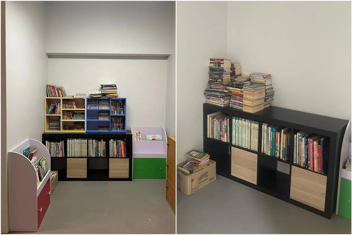 Mr Hengster Kor said he spent three hours shifting and arranging the books and shelves, only for two of the shelves to be stolen.