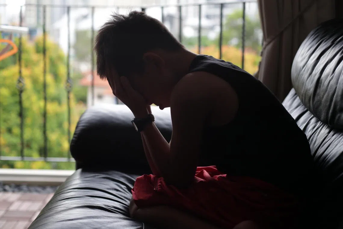 A child in depression.