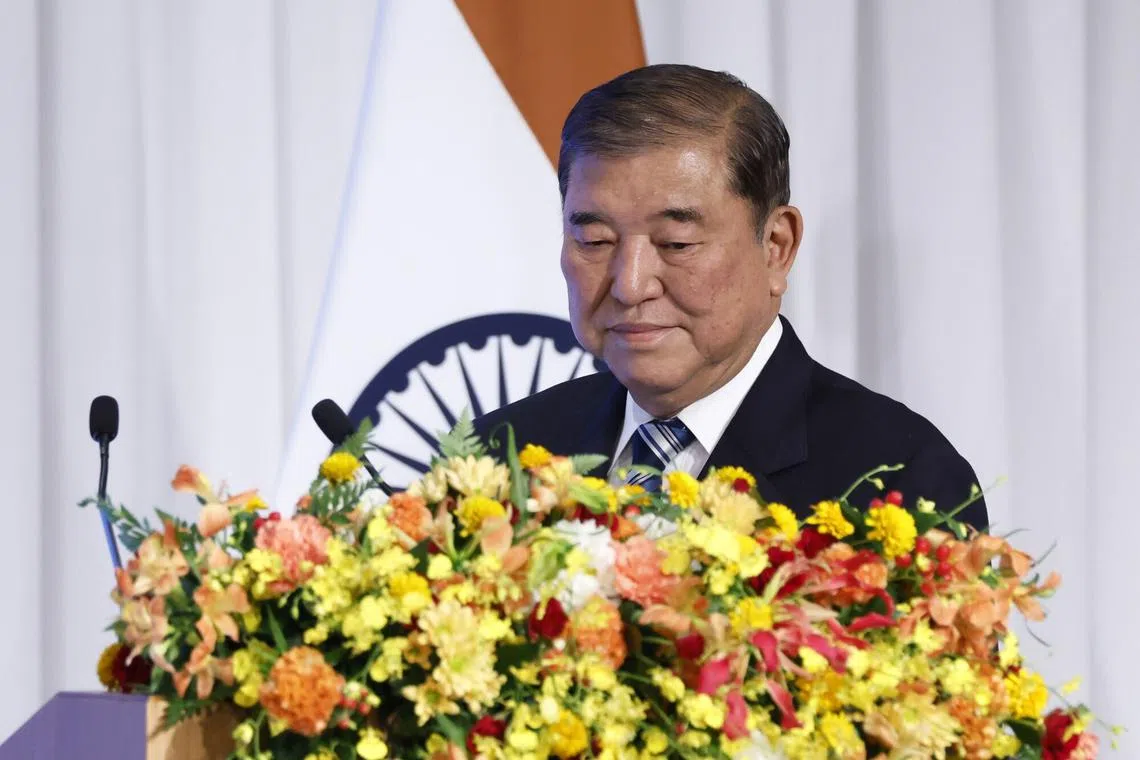 Mr Ishiba’s LDP-led coalition lost its upper house majority in an election in July.
