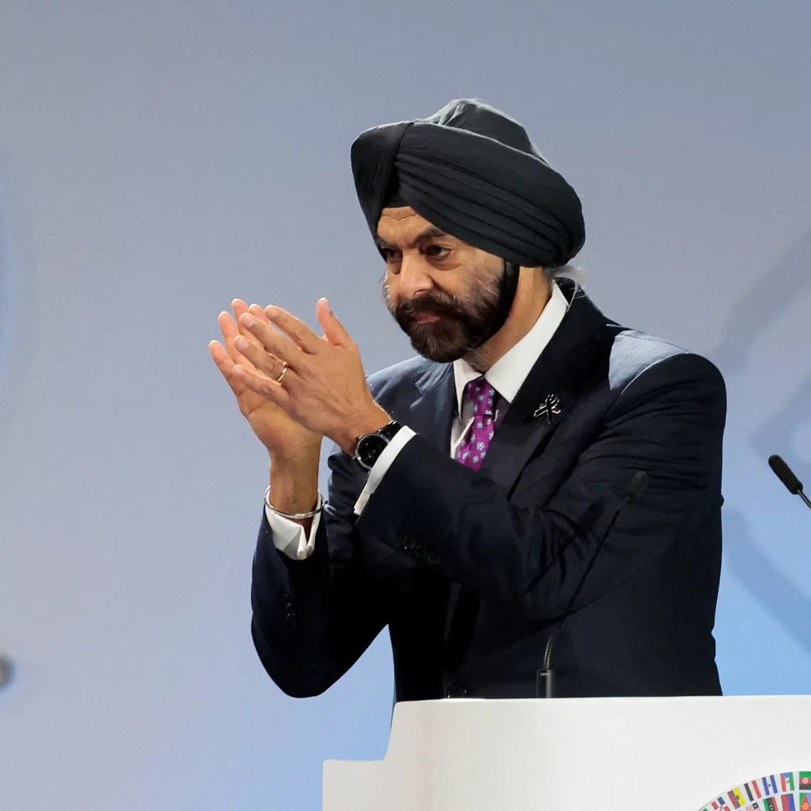 World Bank Group President Ajay Banga attends the Annual Meetings Plenary for the IMF/World Bank 2026 Annual Meetings at Queen Sirikit National Convention Center (QSNCC) in Bangkok, Thailand, October 16, 2026. REUTERS/Patipat Janthong