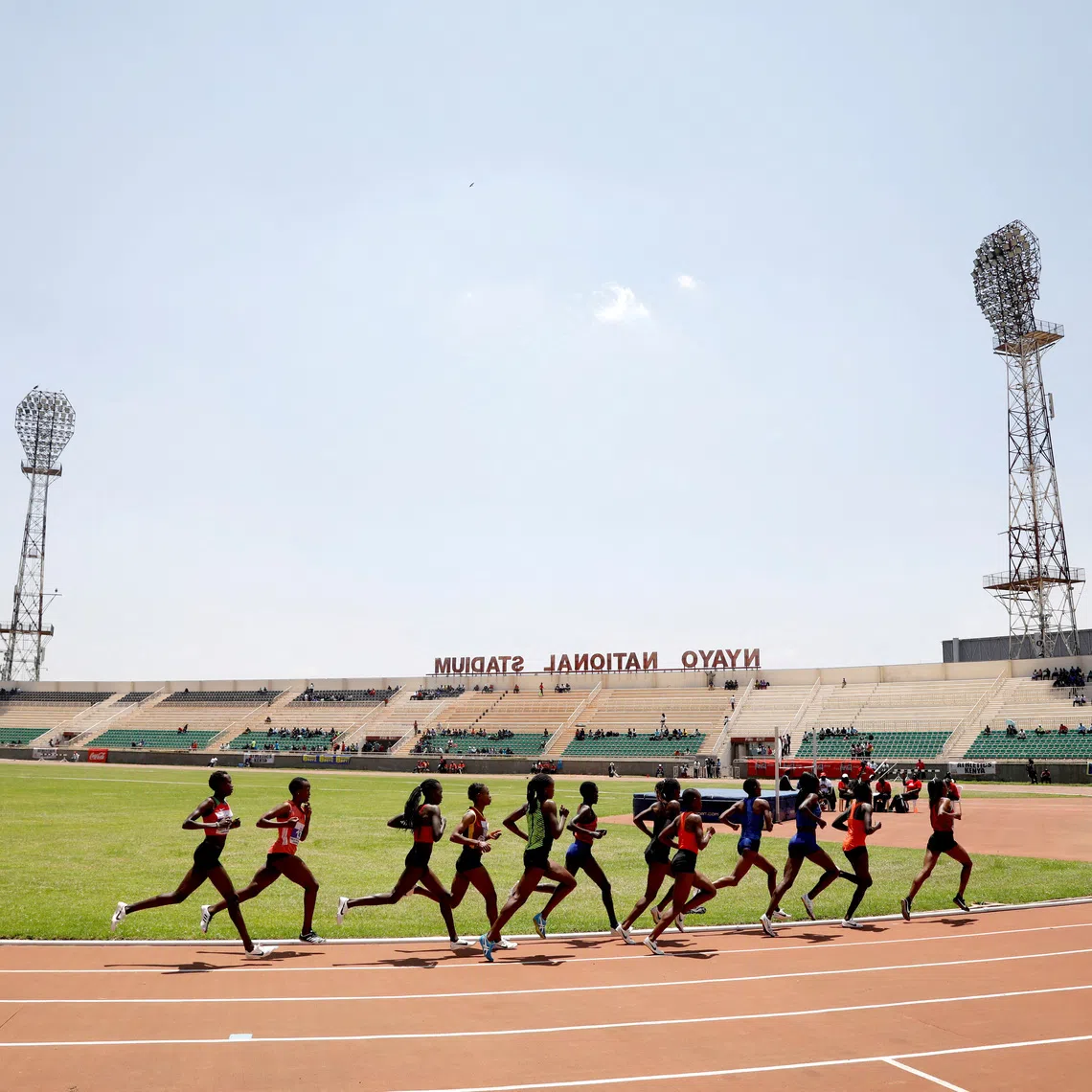 FILE PHOTO: Runners compete during the women's 5000 meters run at IAAF World Athletics Championships national trials at the Nyayo national stadium Nairobi, Kenya, September 13, 2019. REUTERS/Baz Ratner/File Photo