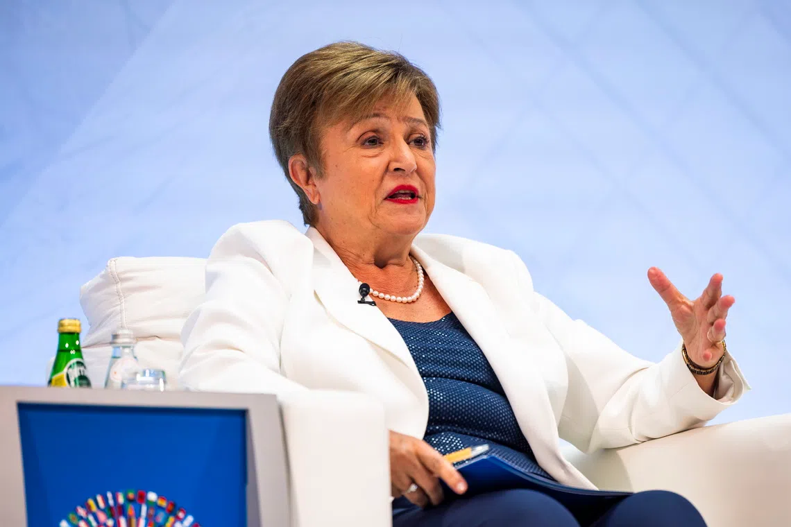 IMF Managing Director Kristalina Georgieva said the resilience could also be tested by the stretched valuations in global markets - especially the tech sector.