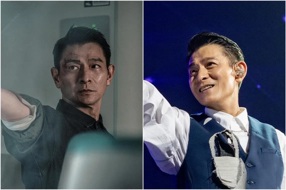 Andy Lau's latest movie High Forces opens in Singapore cinemas on Oct 10. The same day, fans can also see him in the flesh at the Singapore Indoor Stadium.
