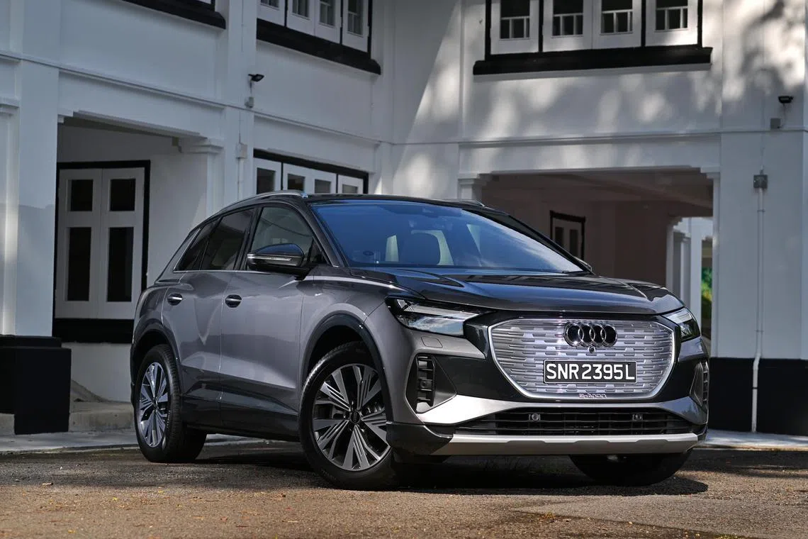 Classy crossover: The Q4 e-tron is good-looking, well-built and entertaining at the wheel.