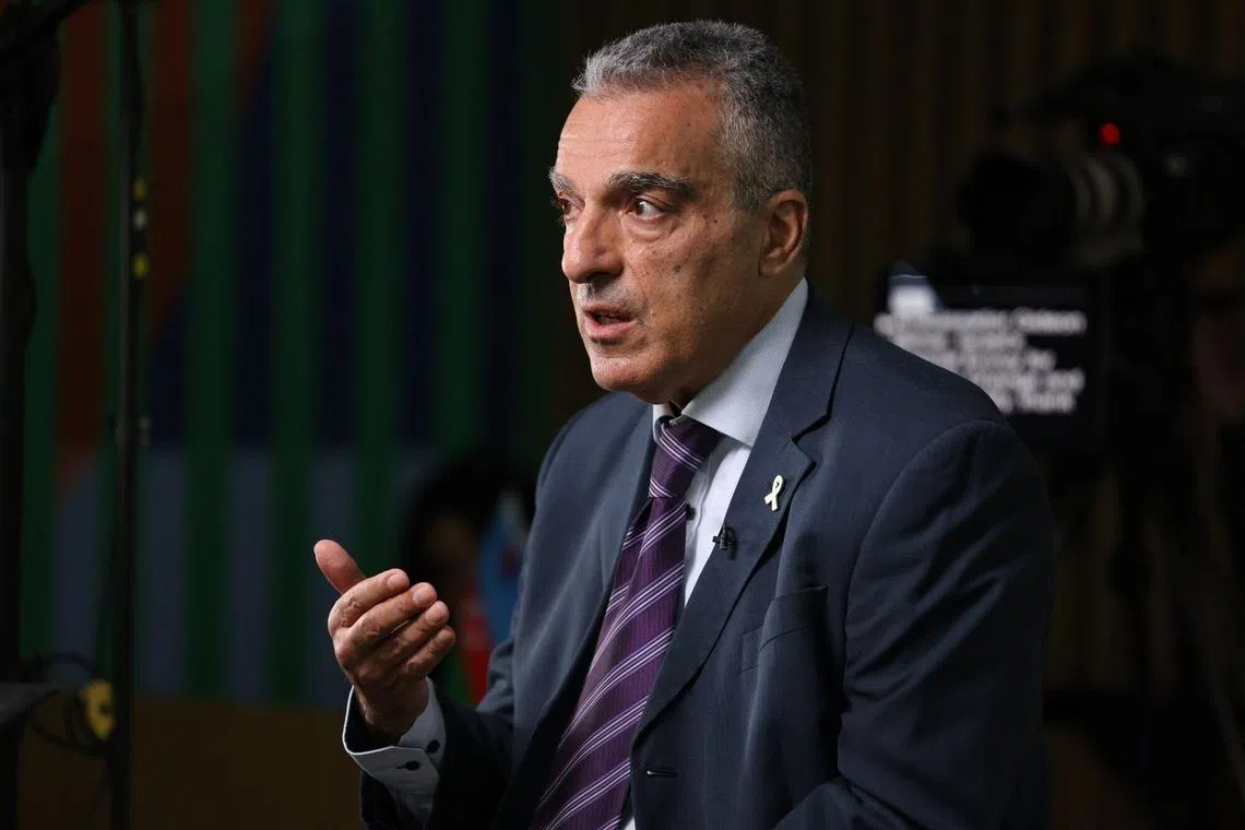 Gideon Behar, Israel's special envoy for climate change and sustainability, during a Bloomberg Television interview at the COP29 climate conference in Baku, Azerbaijan, on Nov 14, 2024.