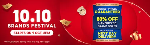 Shopee 10.10 sales banner