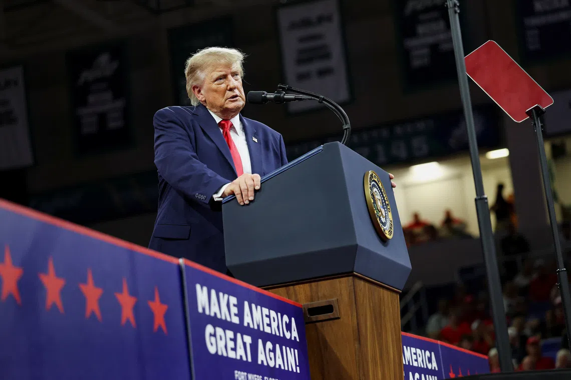 US President Donald Trump repeated more military action against Iran may lie ahead as he tries to address the causes of a spike in oil prices.