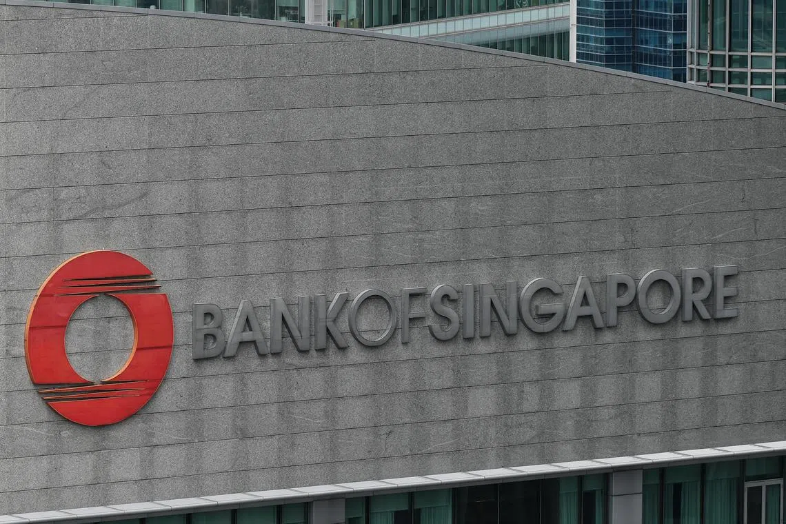 The Bank of Singapore logo on 31 Aug 2021.