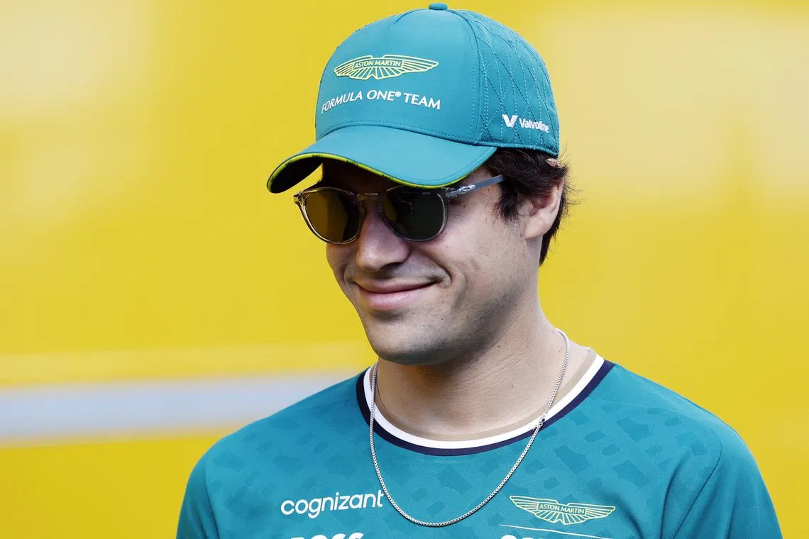 FILE PHOTO: Formula One F1 - Spanish Grand Prix - Circuit de Barcelona-Catalunya, Barcelona, Spain - June 22, 2024 Aston Martin's Lance Stroll before practice REUTERS/Albert Gea/File Photo