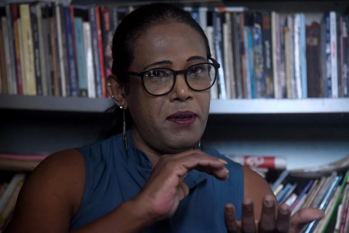 Ms Chanu Nimesha is contesting Sri Lanka's election as the first openly transgender candidate.