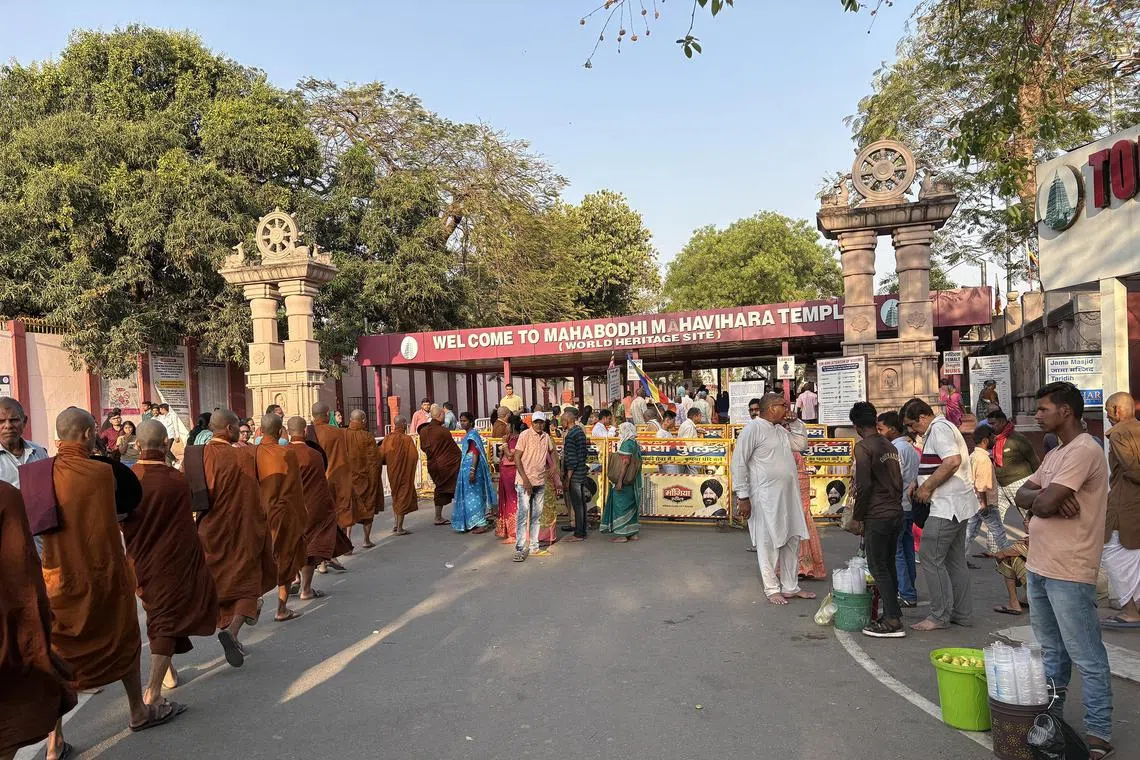 ngtemple - The entrance to the Mahabodhi Temple in Bodh Gaya in the eastern state of Bihar.
ST PHOTO: NIRMALA GANAPATHY