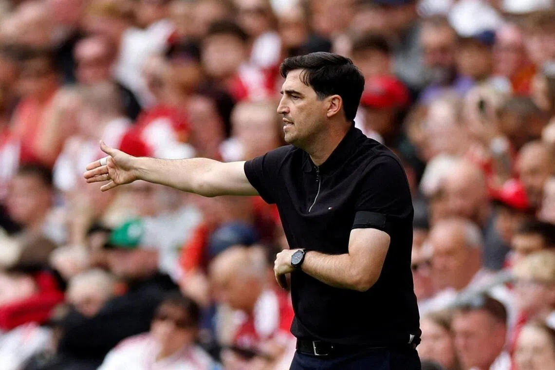 Andoni Iraola will begin his tenure as Liverpool manager with an English Premier League clash against Newcastle United at St James’ Park on Aug 23.