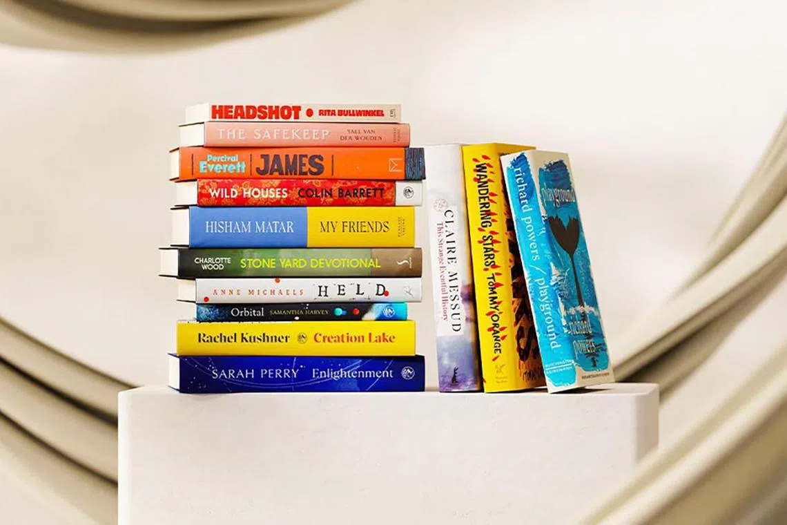 The 13 novels nominated for the 2024 Booker Prize.