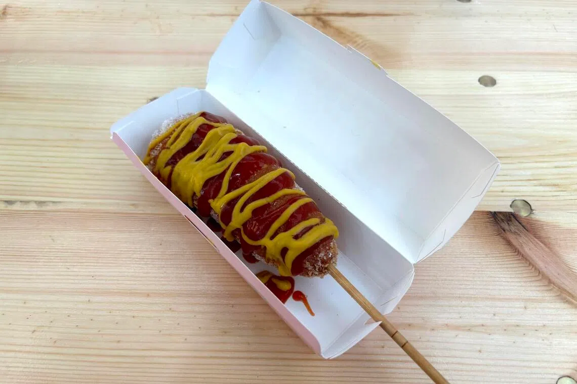 Classic corndog from Kwazy Korndog.