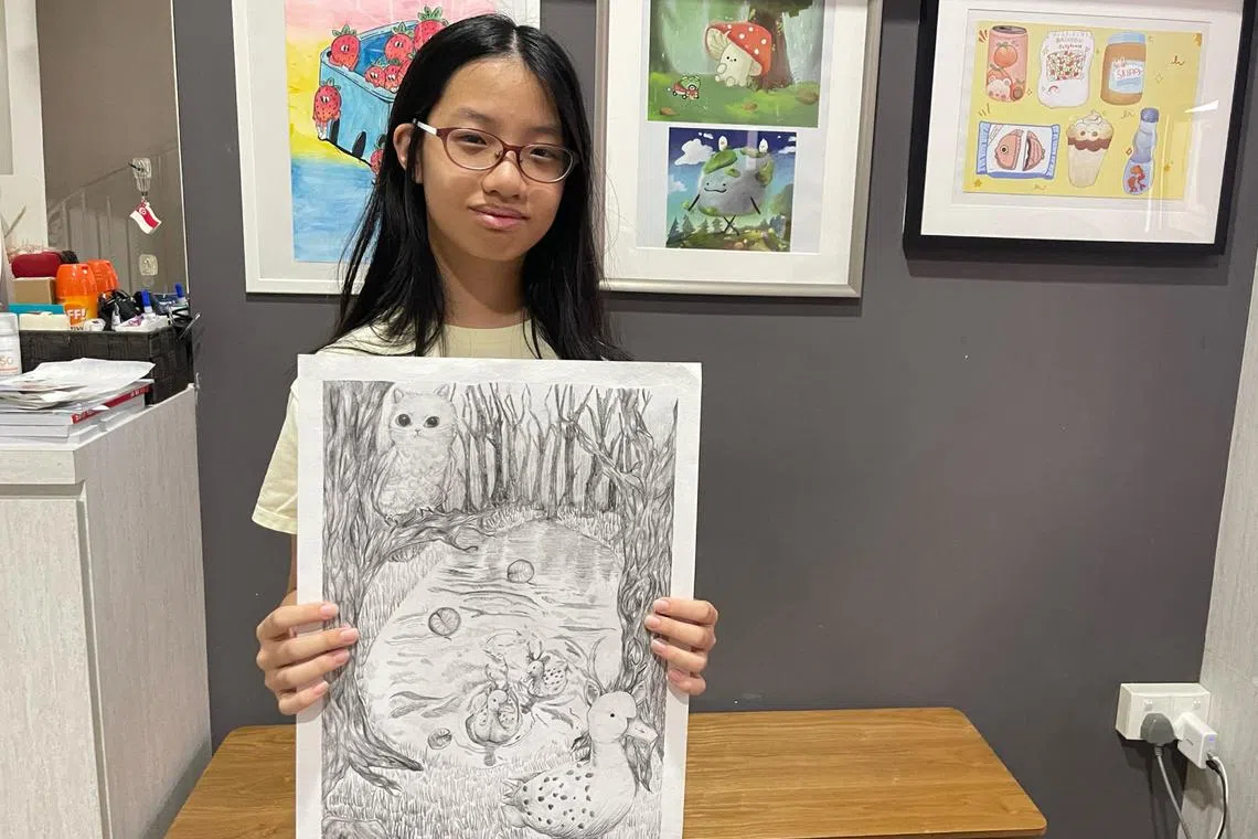 Rachel Ooi, 12, a Primary 6 pupil from Henry Park Primary, received a confirmed offer from the School of the Arts (Sota) after two rounds of selection. 