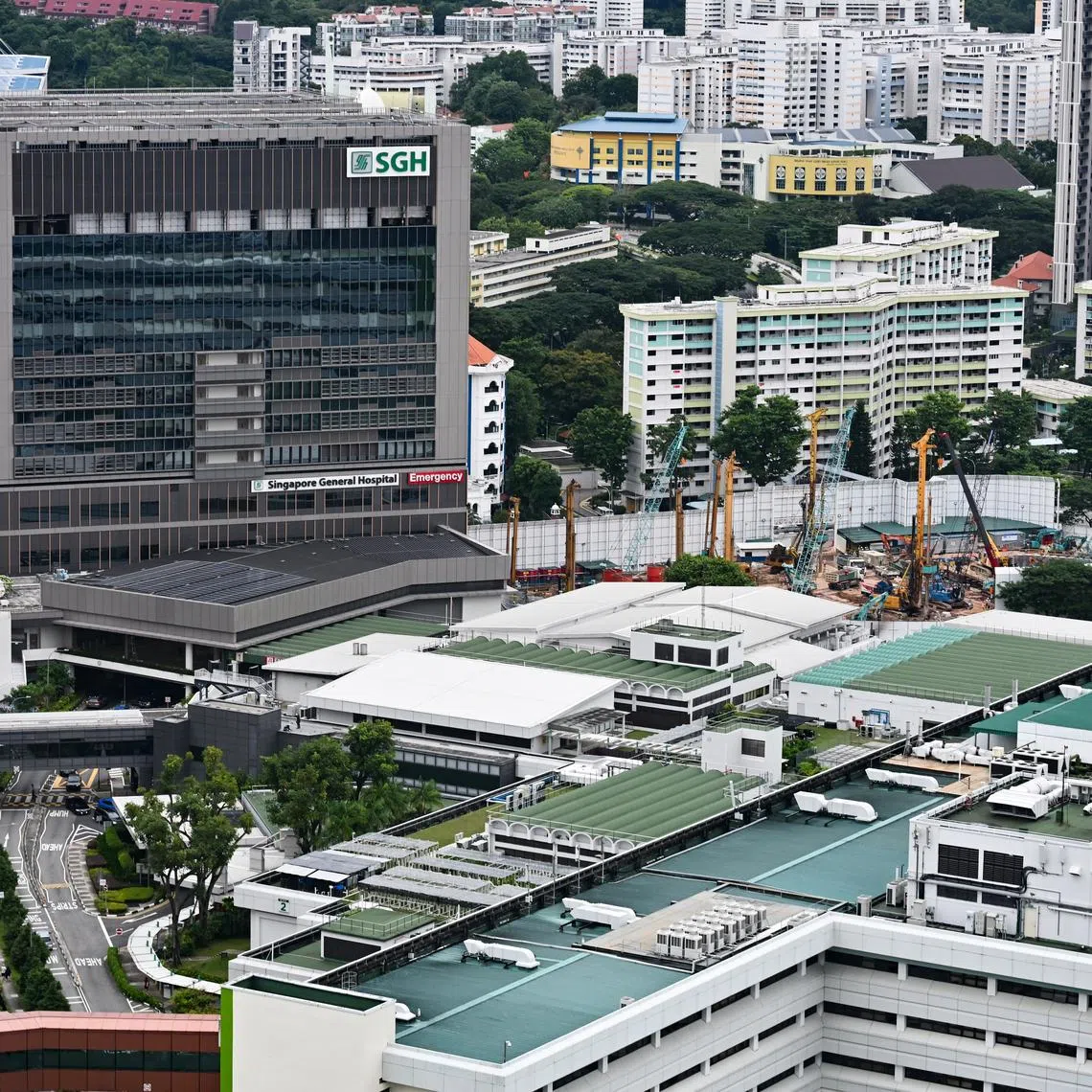 The new building is next to the current emergency department located at SGH Block 1