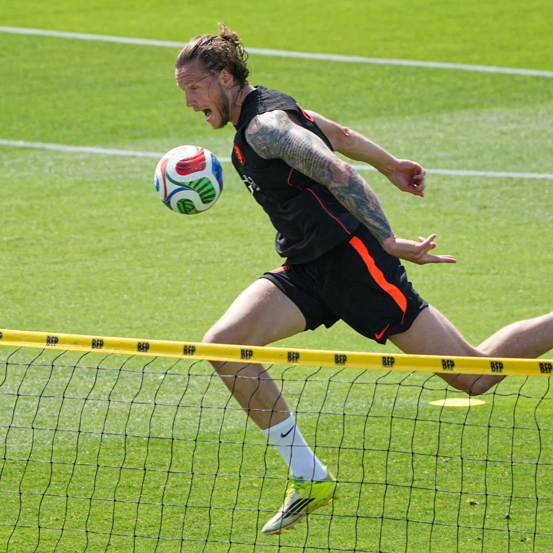 Soccer Football - FIFA World Cup 2026 - Netherlands Training - KC Current Training Facility, Kansas City, Missouri, U.S. - June 10, 2026 Netherlands' Wout Weghorst during training IMAGN IMAGES via Reuters/Denny Medley