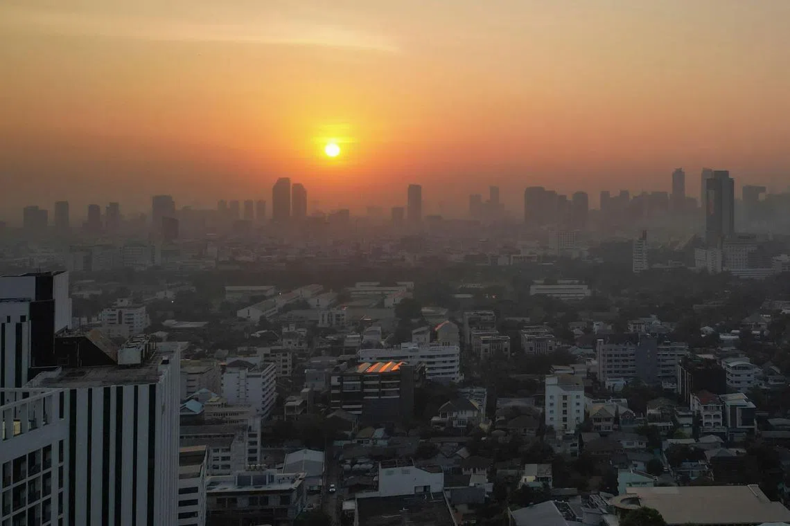 Thai cities often rank among the worst in the world for PM 2.5 particles during the early months of the year.