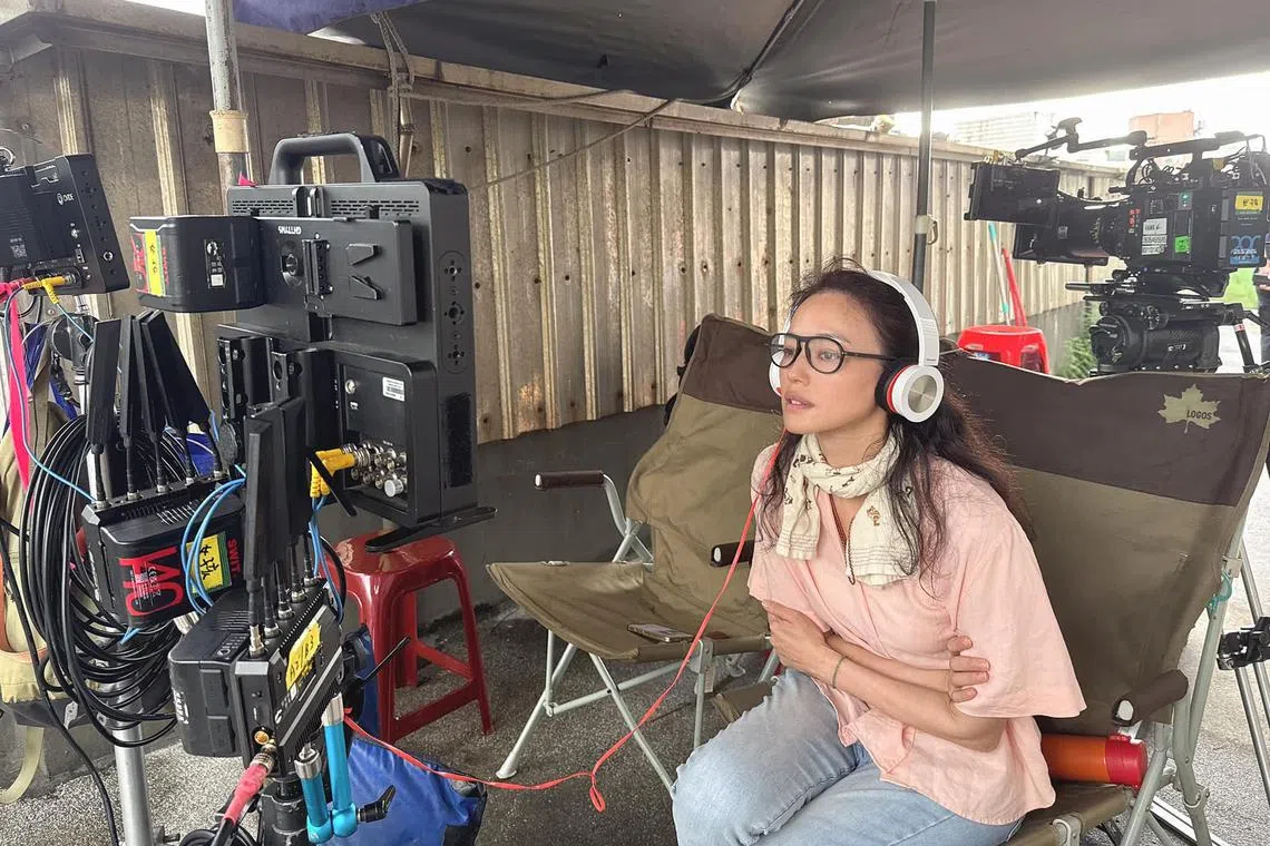 Shu Qi shares a photo of herself behind the camera on social media on Sept 17.