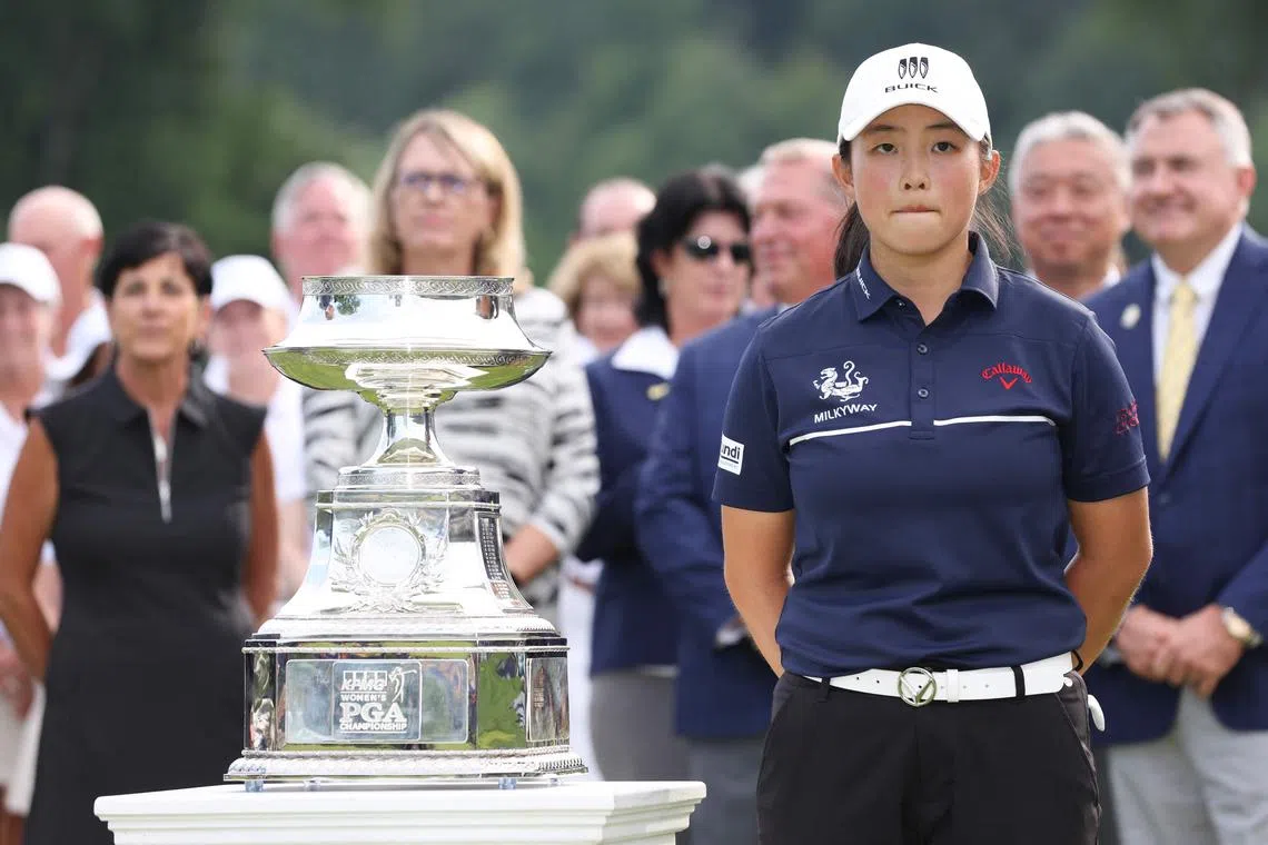 Yin Ruoning is only the second Chinese woman to win a golf major.