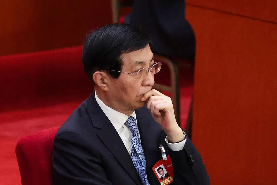 China's Wang Huning meets a top North Korean official in Pyongyang, KCNA reports
